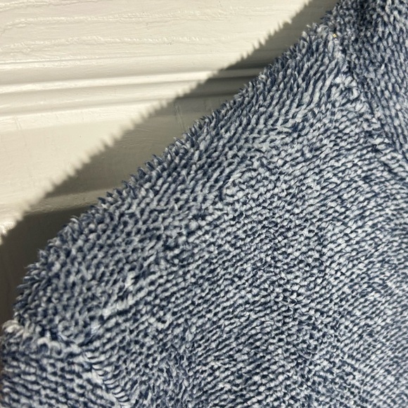 Eddie Bauer Women's 1/4 Button Soft Fleece   Pullover heathered blue size Large - Picture 6 of 11